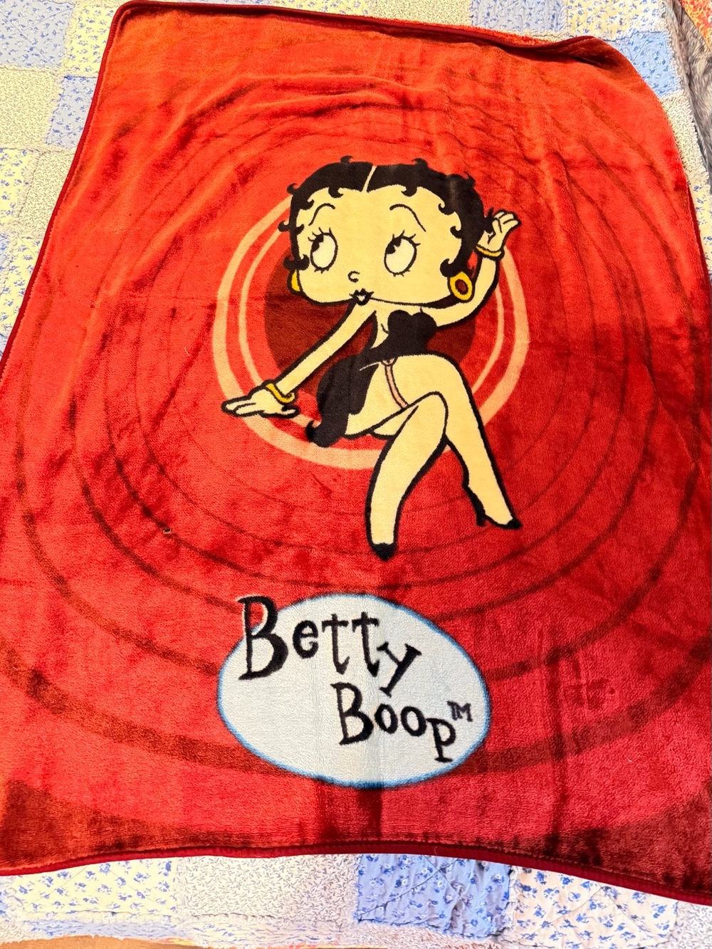 Vintage Betty Boop blanket